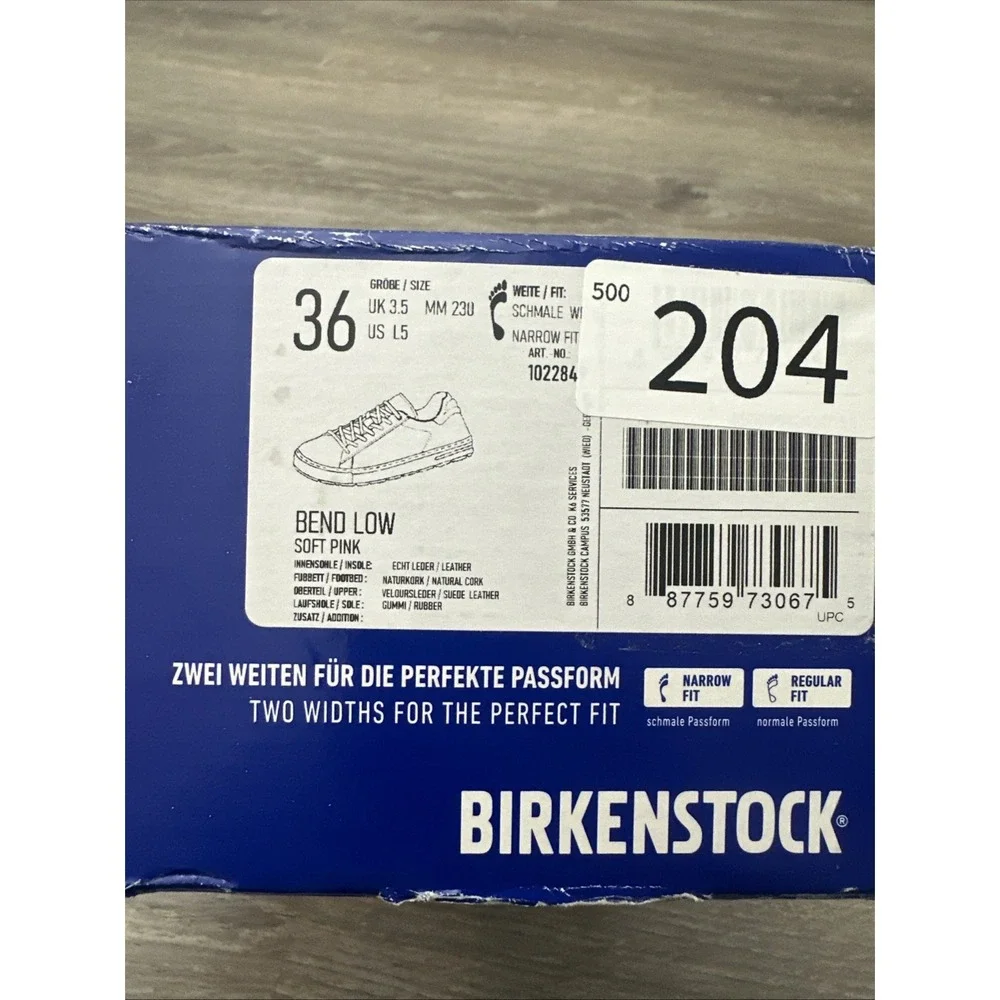 Birkenstock Bend Low Soft Pink Women's 5 EUR 36 Gum Bottom